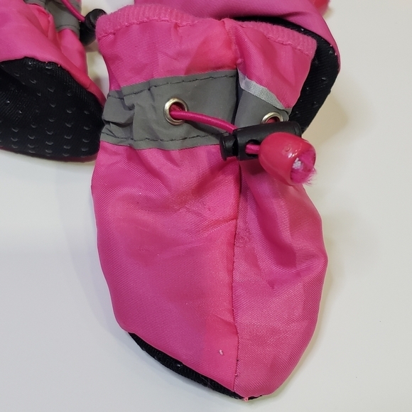 HOOLAVA Dog Shoes, Winter Boots Paw Protector with Reflective Straps, Pink NWOT - Picture 6 of 9